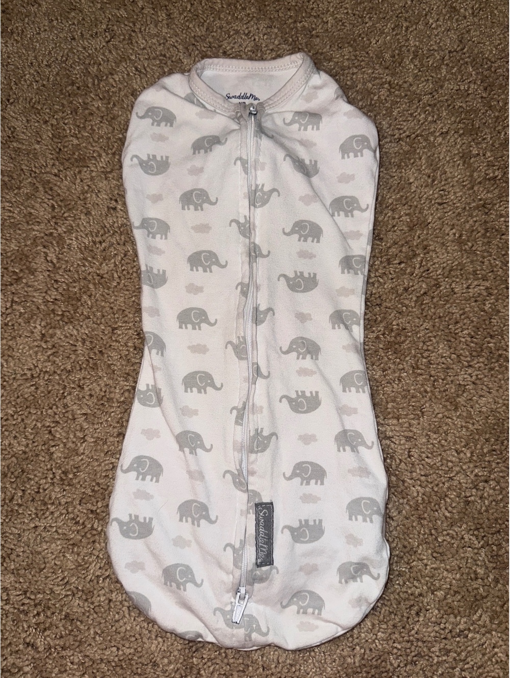 SwaddleMe Newborn Baby Swaddle with Elephant Print